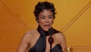 Teyana Taylor breaks down in tears and curses live on stage during chaotic Golden Globes acceptance speech