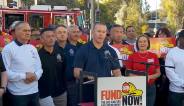 L.A. Firefighters call for public support of ballot measure, citing staffing shortages and slow response times