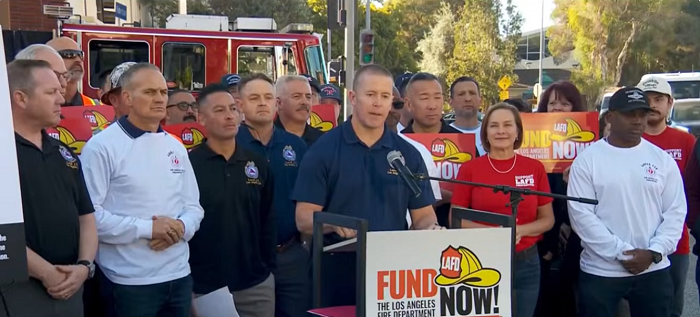L.A. Firefighters call for public support of ballot measure, citing staffing shortages and slow response times