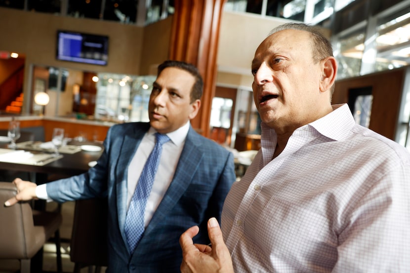 Prob Arora, chief operating officer of Tivona (right) and Sanjay Joshi, CEO, are opening...