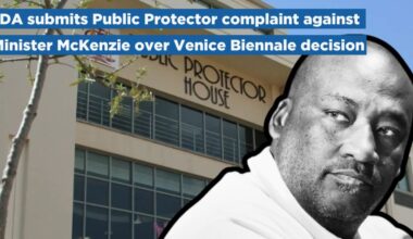 DA submits Public Protector complaint against Minister McKenzie over Venice Biennale decision