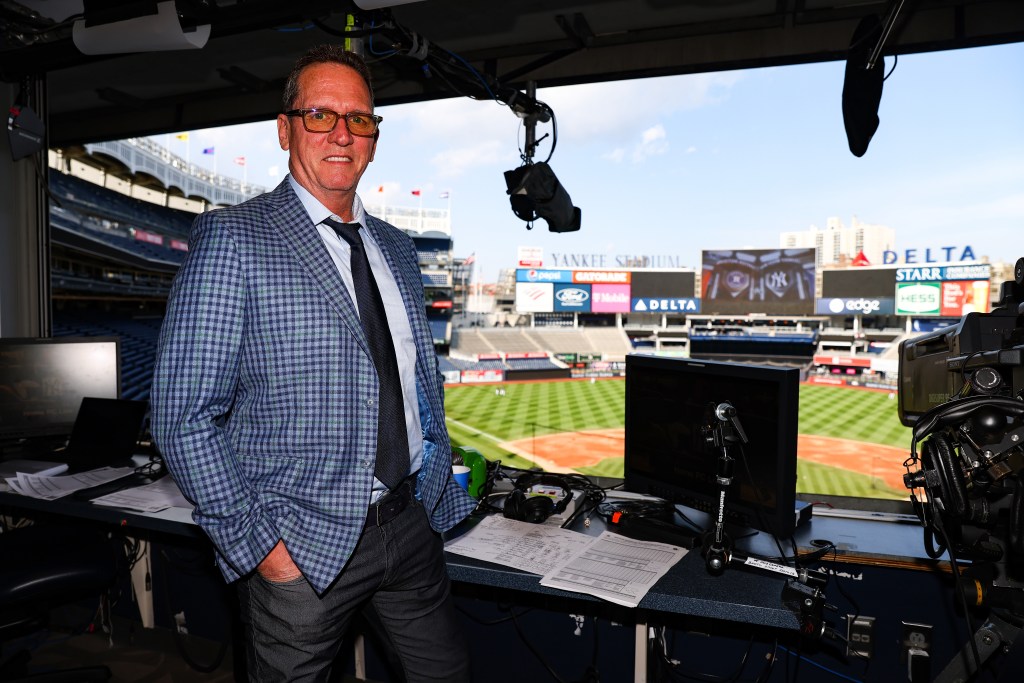 Former New York Yankees David Cone poses for a photo prior to the game between the New York Yankees and the Houston Astros at Yankee Stadium on June 24, 2022 in New York City. Houston Astros defeated the New York Yankees 3-1.