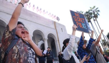 Crowd gathers in downtown LA for immigration enforcement protest – NBC Los Angeles