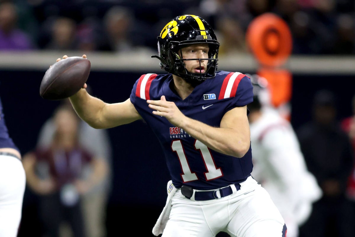 Eli Heidenreich, Mark Gronowski among 2026 NFL Draft standouts during Shrine Bowl week