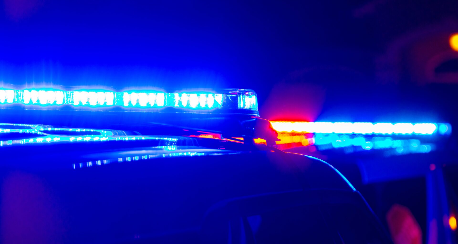 Stock photo of police lights