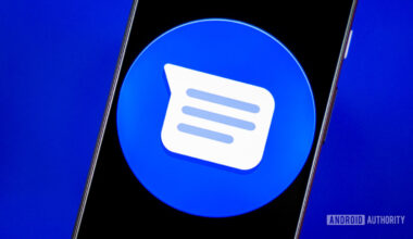 Google Messages SMS stock photo 1