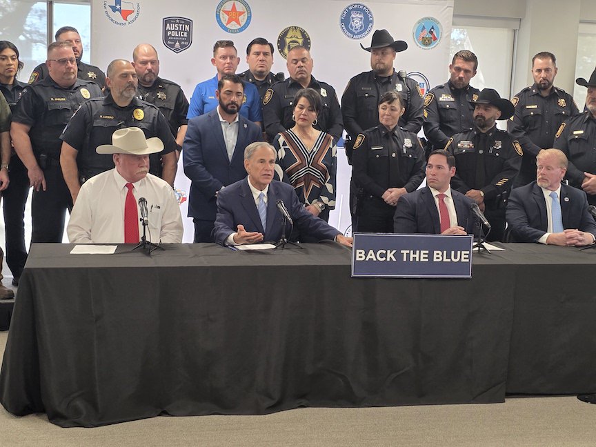 Abbott Launches Reelection Push With Police Endorsements in Fort Worth