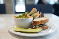 The Chickie Hug sandwich is a lunch option at Hugs Cafe, a new restaurant in Dallas. Hugs...