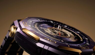 The Huawei Watch Ultimate Design Royal Gold smartwatch. (Image source: Huawei)