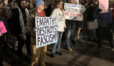 Dallas Protesters Rally at City Hall Against ICE Operations