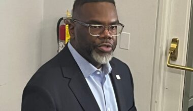 Chicago mayor Brandon Johnson.