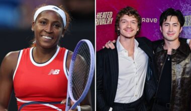 Tennis Champ Coco Gauff Invites Connor Storrie, Hudson Williams to Match