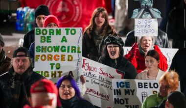 100 protesters gather in downtown Dallas, decrying U.S. involvement in Venezuela