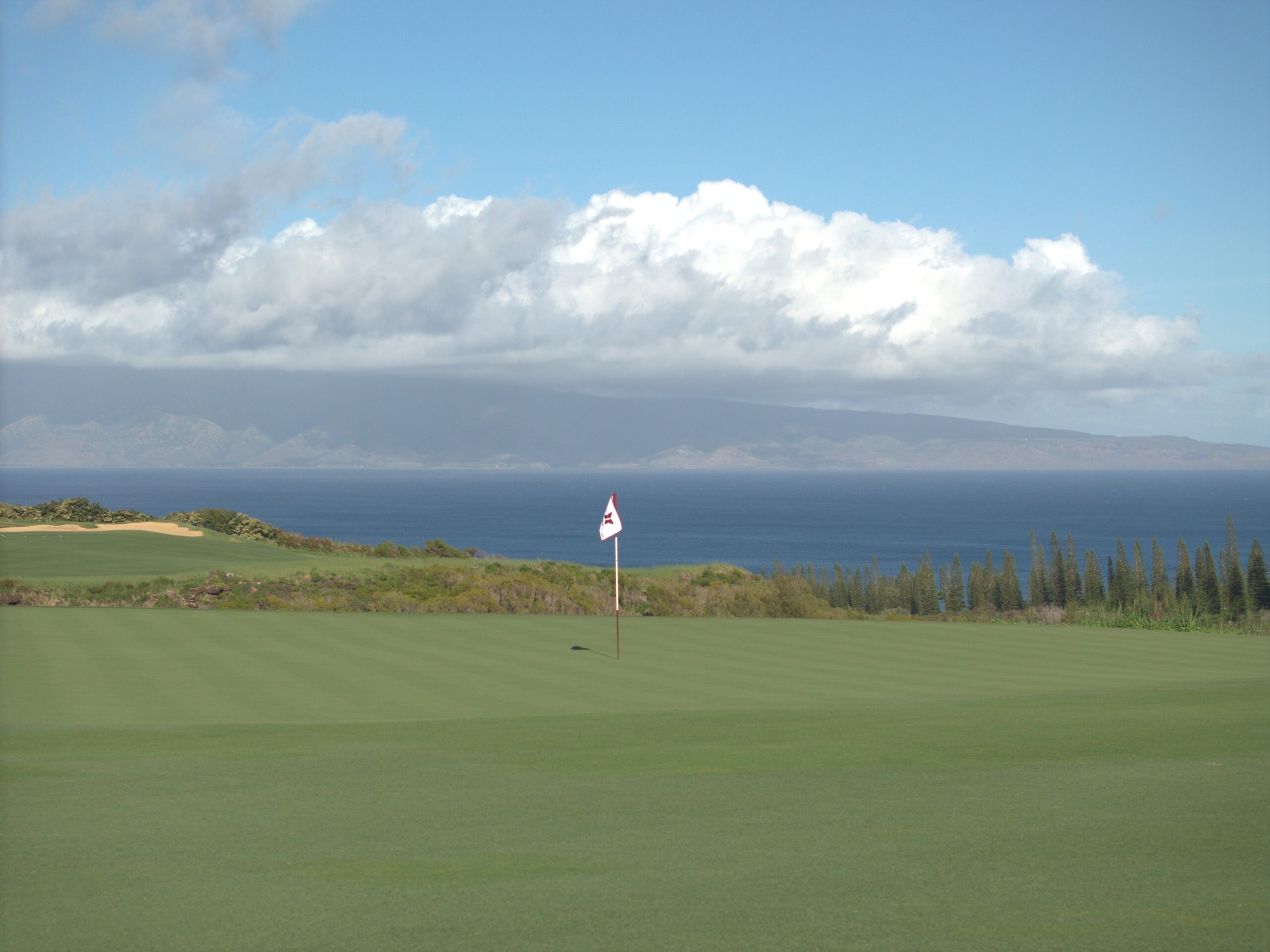 This photo shows the sixth hole at the Kapalua Plantation Course recently. Courtesy photo