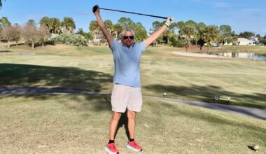 Villager gets first hole-in-one after golfing for four years