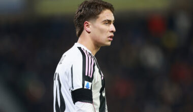 PISA, ITALY - DECEMBER 27: Kenan Yildiz of Juventus FC looks on during the Serie A match between Pisa SC and Juventus FC at Arena Garibaldi on December 27, 2025 in Pisa, Italy. (Photo by Gabriele Maltinti/Getty Images)