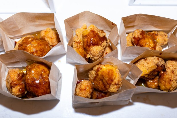 The Manhattan Chicken Bites will be served at the Post-GRAMMYs Gala Event on City View Terrace at Crypto.com Arena in Los Angeles during the 68th Grammy Awards. (Photo by Ariel Goldberg, Crypto.com Arena)