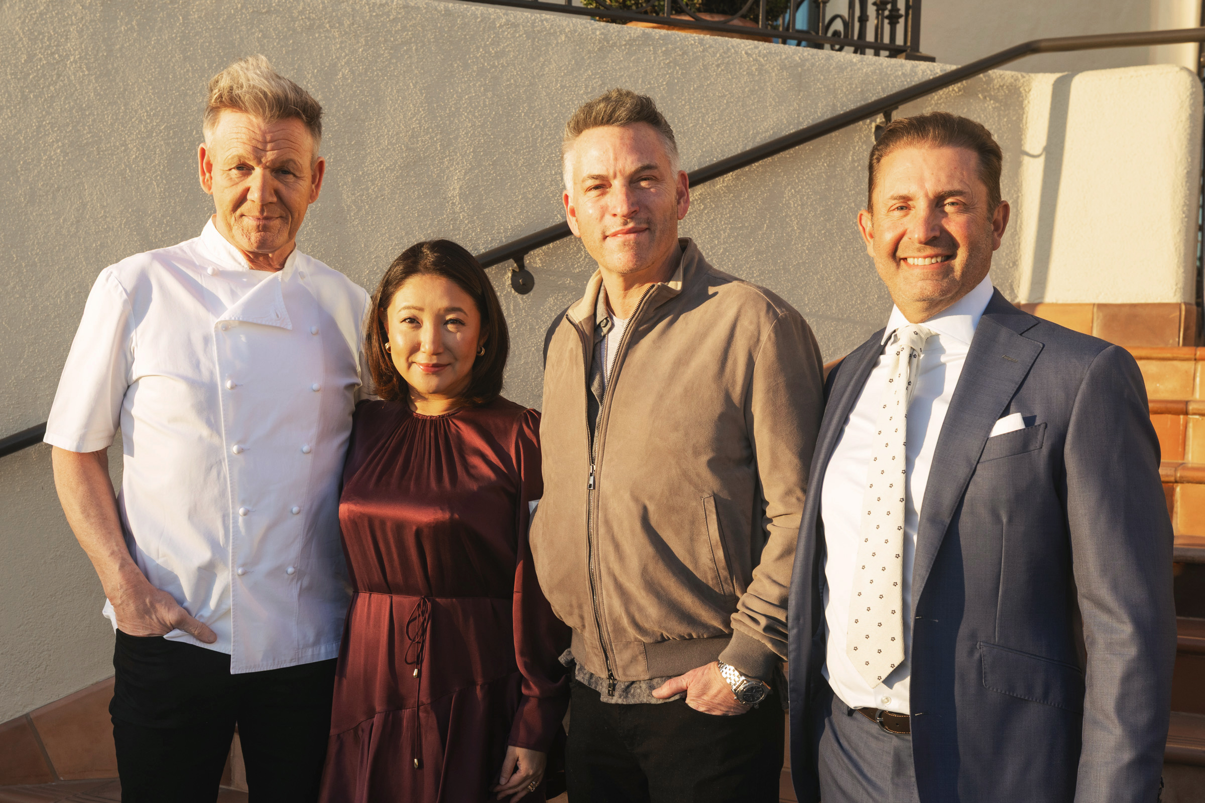 Gordon Ramsay, Megan Watanabe, Danny Winer and Jason Panzer at...