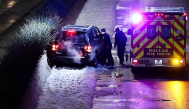Dallas Police, fire responded to around 280 vehicle accidents during Texas winter storm