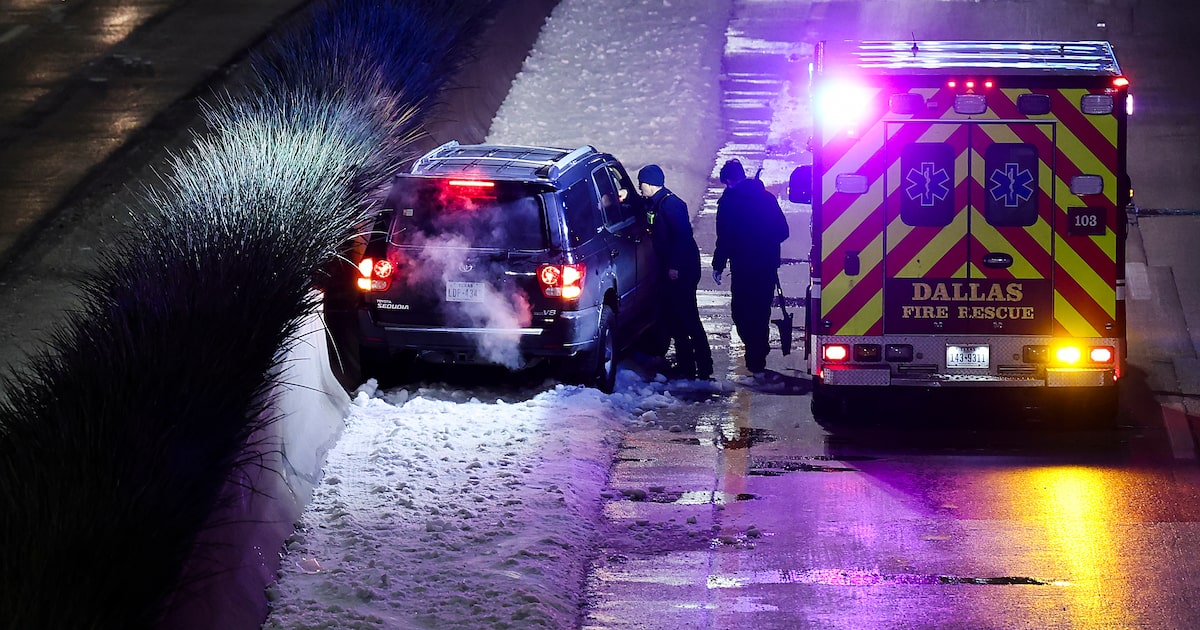 Dallas Police, fire responded to around 280 vehicle accidents during Texas winter storm