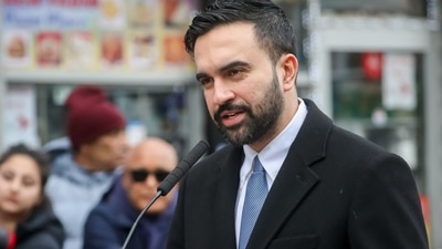 Zohran Mamdani, mayor of New York condemns "we support Hamas" chants in New York City (File photo/Bloomberg)