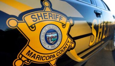 Two people are in the hospital after a shooting at a Tolleson bar on Saturday night, authorities sa...