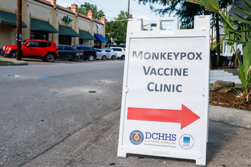 The Dallas County Health and Human Services runs a pop-up monkeypox vaccination clinic at...