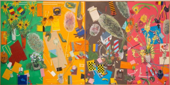 Manny Farber's 1985 work "From the Mid-Eighties" is part of the exhibit "Manny Farber: An Up Beat Title" at Quint Gallery in La Jolla. (Quint Gallery)
