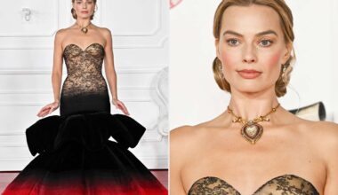 Margot Robbie Wears Necklace That Belonged to Elizabeth Taylor