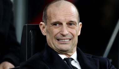 MILAN, ITALY - JANUARY 18: Massimiliano Allegri, Head Coach of AC Milan, looks on prior to the Serie A match between AC Milan and US Lecce at Giuseppe Meazza Stadium on January 18, 2026 in Milan, Italy. (Photo by Marco Luzzani/Getty Images)