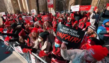 Nurses are calling for increased staffing, better wages and stronger workplace protections. (Spectrum News NY1)