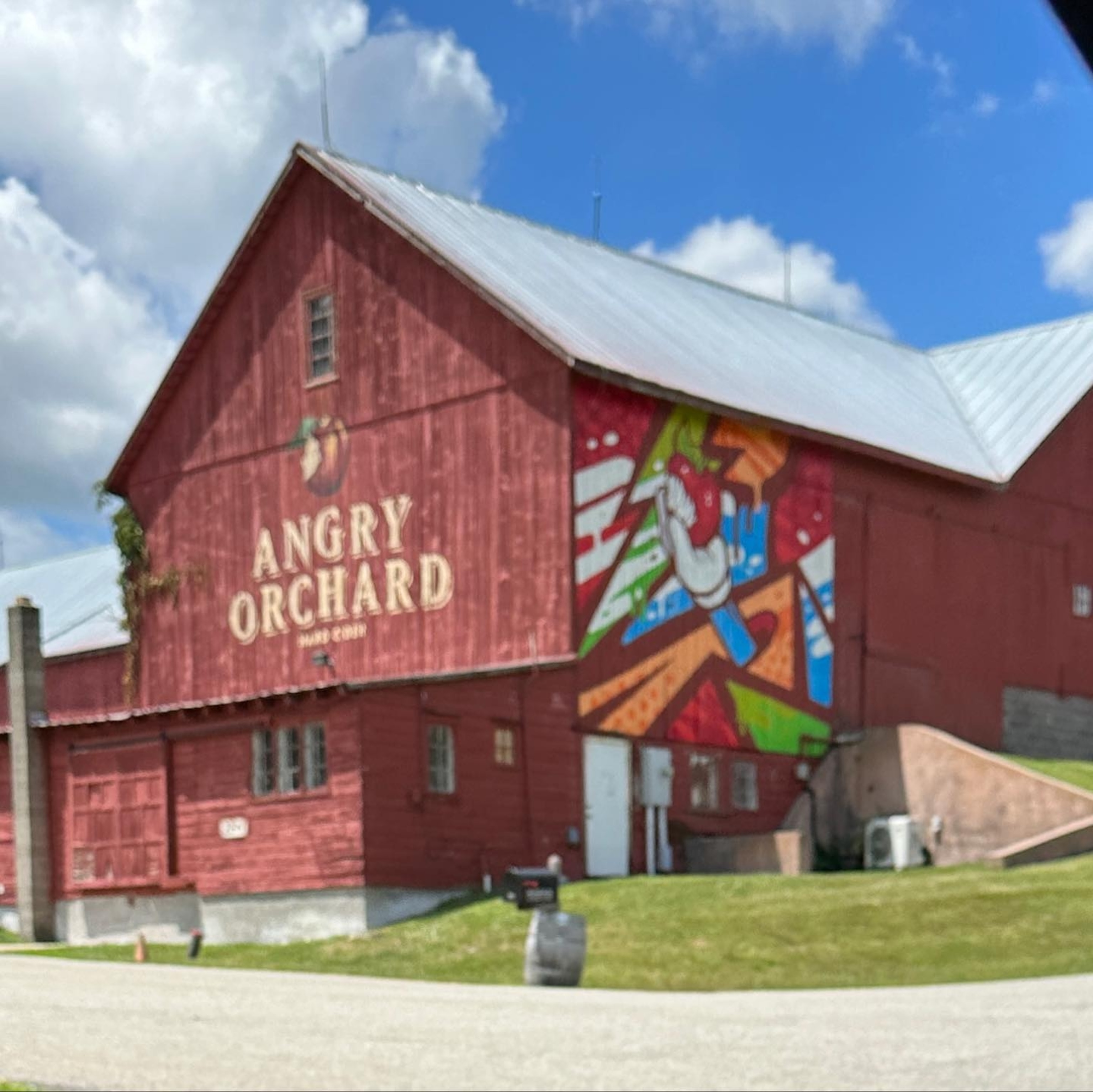 The outside of Angry Orchard Brewery