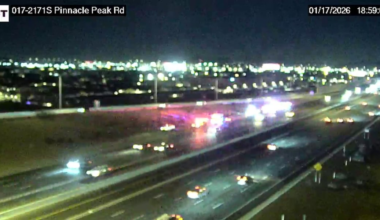 Large police presence temporarily shuts down part of I-17 in north Phoenix