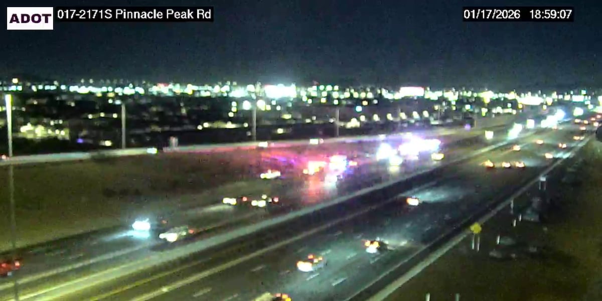 Large police presence temporarily shuts down part of I-17 in north Phoenix