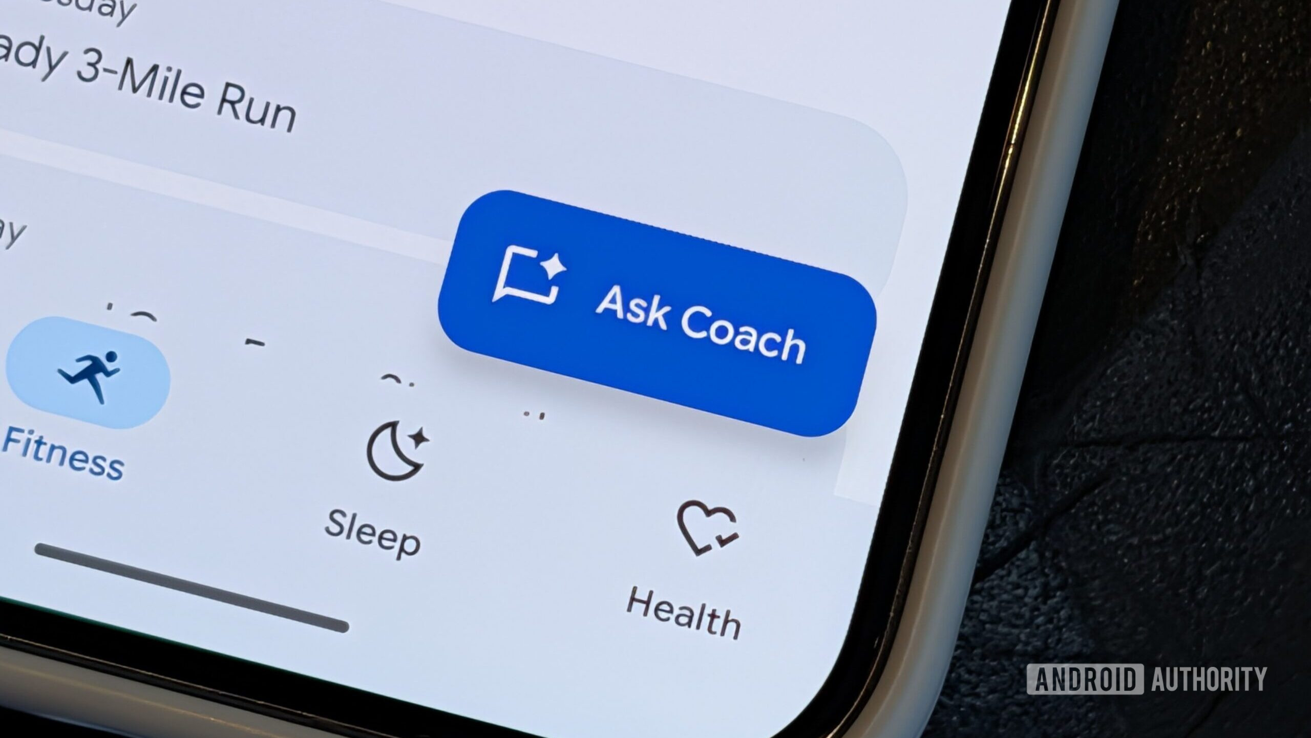 Ask Coach button in Fitbit's re-designed app (January 2026)