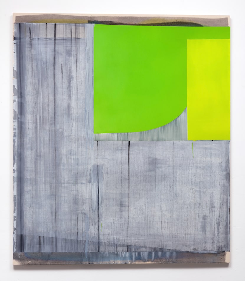 Marcelyn McNeil's 2025 oil-on-canvas work "Woodsy with Green" is included in the "Phase...