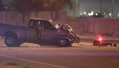 Road closed in west Phoenix after crash involving Valley Metro bus