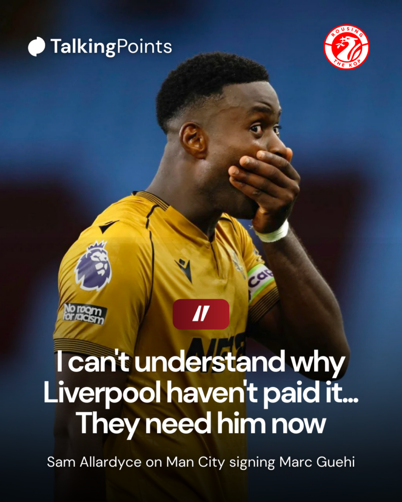 Marc Guehi of Crystal Palace reacts at the end of the game, showing his surprise at scoring a goal, during the Premier League match between Aston Villa and Crystal Palace at Villa Park.