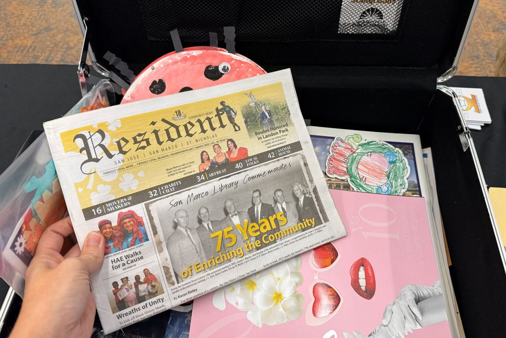 Resident Community News Group joins San Marco history as it contributes to the San Marco Library time capsule.