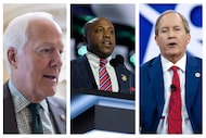 Sen. John Cornyn and his Republican primary challengers, U.S. Rep. Wesley Hunt and Texas...