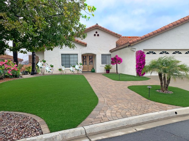 Front of house in San Diego. (Irv Erdos / For The San Diego Union-Tribune)