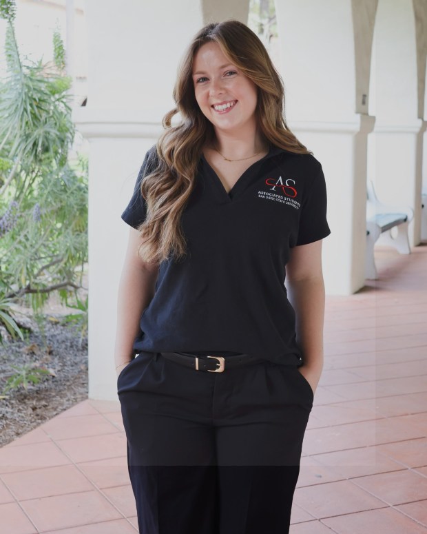 Kareen Holstrom is a senior attending San Diego State University and is the 2025-2026 Associated Students President. (Associated Students of San Diego State University)