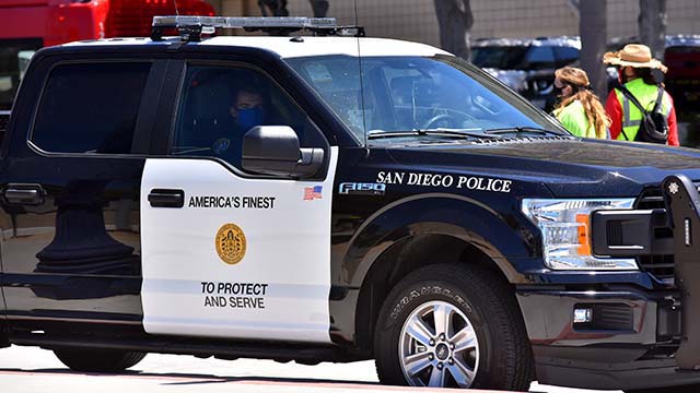 San Diego Police car cruiser driver arrested