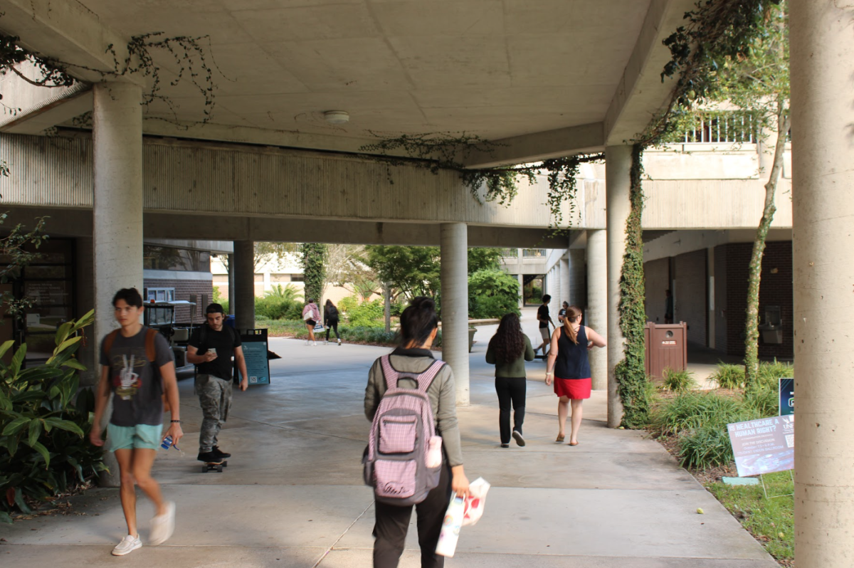 Last week, CBP officers were spotted recruiting between Founders Hall and Skinner-Jones Hall.