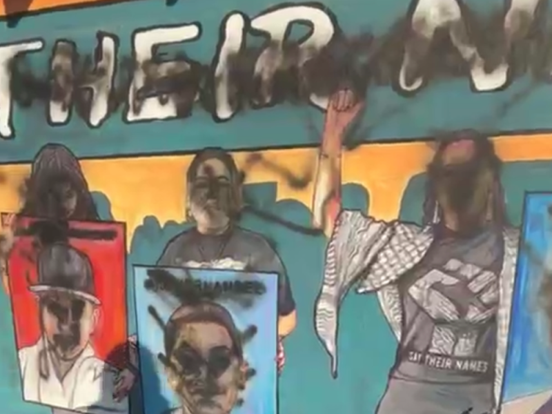 ‘Say their names’ mural honoring victims of San Antonio police violence vandalized during MLK march