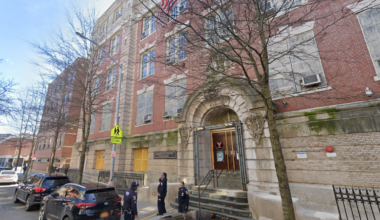 A student wanted for reckless endangerment was busted with a loaded gun at Harlem Renaissance High School on Monday
