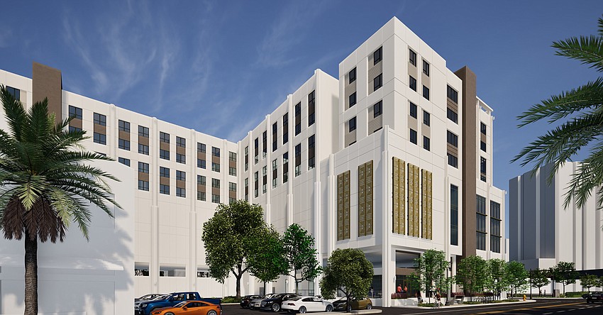 The southeast view of the Lofts at Southbank.