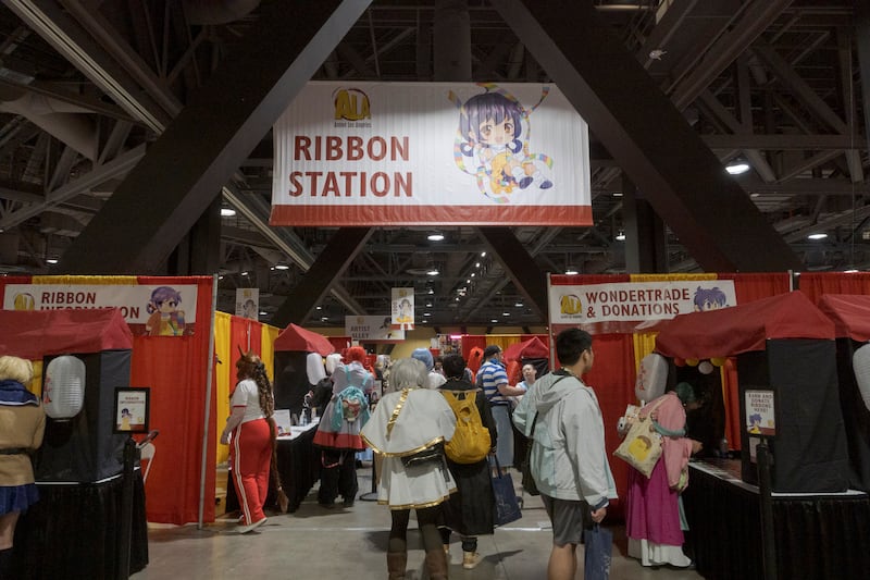 Area where ribbons can be traded