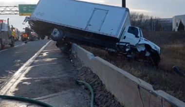 Truck spills diesel along Fort-Erie bound lanes of QEW in Burlington: OPP