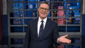 Stephen Colbert hosts the Jan. 15, 2026 edition of "The Late Show" (Credit: CBS)